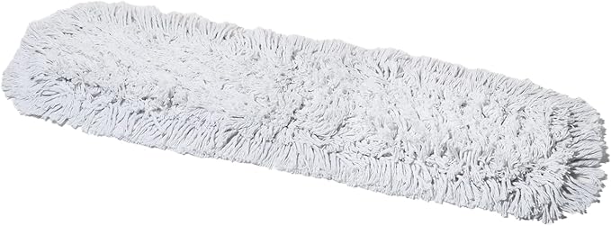 24 Inch Commercial Dust Mop Replacement Head – Reusable Cotton Dust Mop Refill for Floor Cleaning and Janitorial Use