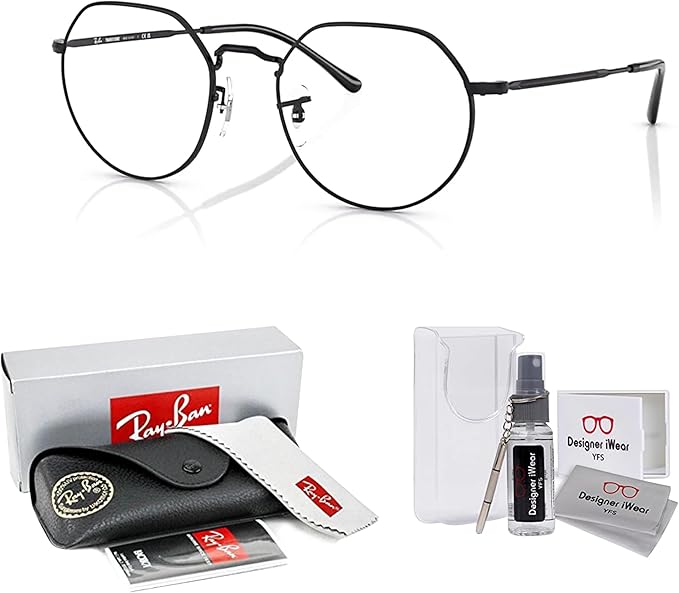 Ray-Ban Jack RB3565 Rounded Hexagonal Sunglasses for Men for Women +BUNDLE with ACCESSORY EYEWEAR KIT