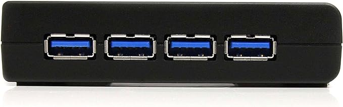 StarTech.com 4-Port USB 3.0 SuperSpeed Hub with Power Adapter 5Gbps - Portable Multiport USB-A Dock IT Pro - USB Port Expansion Hub for PC/Mac - 4 Port Powered USB Hub for PC (ST4300USB3)