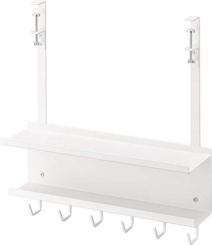 Yamazaki Home Smart Under-Desk Cable & Router Storage Rack Organizer Rack for Minamlist Office - Steel