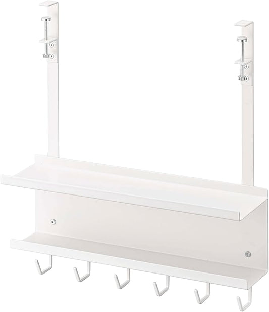 Yamazaki Home Smart Under-Desk Cable & Router Storage Rack Organizer Rack for Minamlist Office - Steel