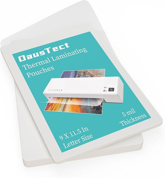 Thermal Laminating Pouches 5 mil, Clear 9 x 11.5 Inch Laminating Sheet Paper for Thermal Laminator, Holds 8.5 x 11 Inch Letter Size Laminate Sheets (1500 Pack)
