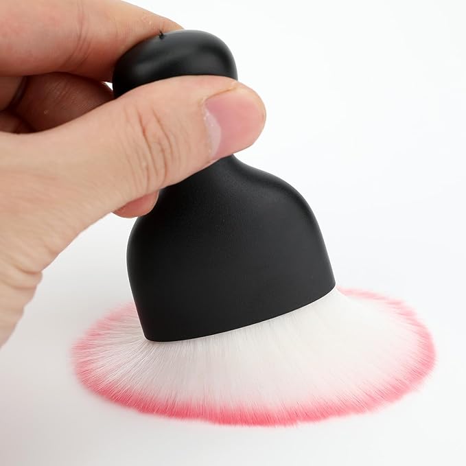 Car Detailing Brush, Soft Bristle Cleaning Brush, Scratch-Free Auto Duster Tool for Dashboard, Air Vents, Leather & Interior Cleaning (Black&Pink)