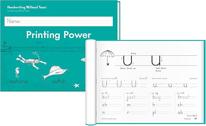 Handwriting Without Tears, 2nd Grade Printing Bundle, Age 7+, 2nd Grade+, Student Edition, Writing Journal & Teacher's Guide, School & Home, Language Arts, Tutoring, Tiny Pencils Included