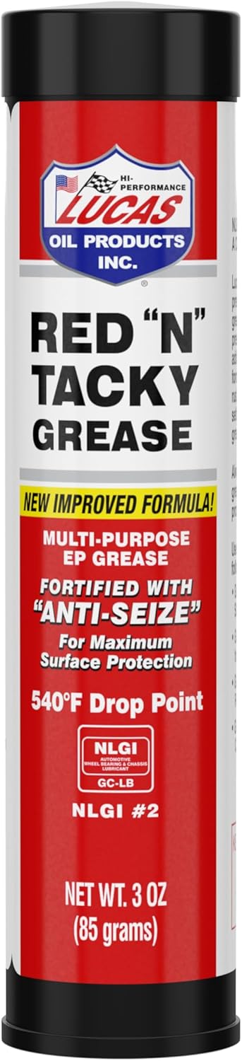 Lucas Oil 10318 Red N Tacky Grease 3 Ounce Combo Pack (Pack of 10)
