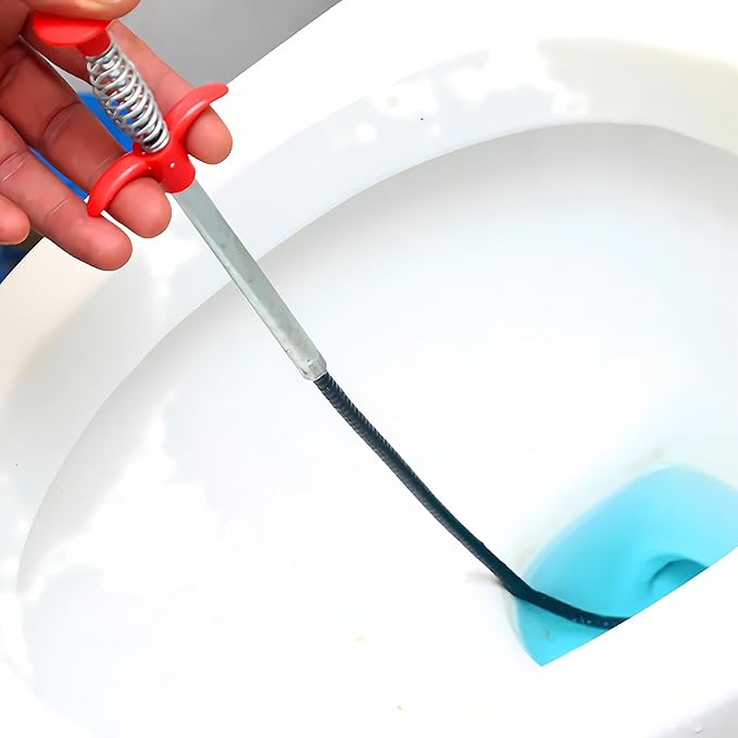 Drain Snake, Drain Clog Remover - Gutter Cleaning Tools Drain Cleaner for Toilet Sewer Shower Kitchen Bathroom Tub Clogged Drains Opener Cleaning Tool, Flexible Grabber Claw Pick Up Reacher (30 inch)