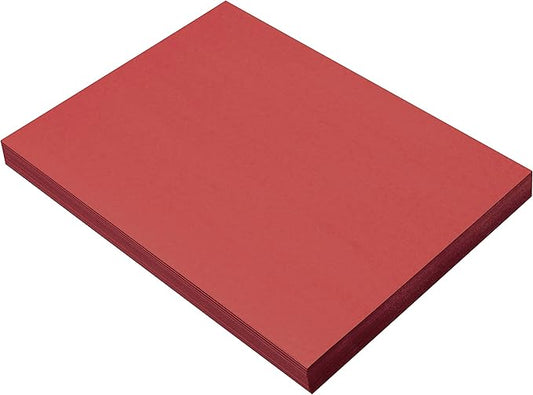 Prang (Formerly SunWorks) Construction Paper, Red, 9" x 12", 100 Sheets