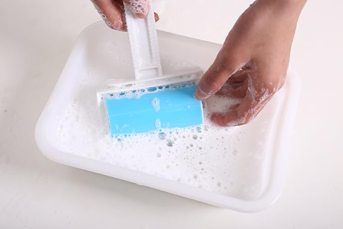 Reusable Sticky Picker Set Cleaner Lint Roller Pet Hair Remover Brush, Blue