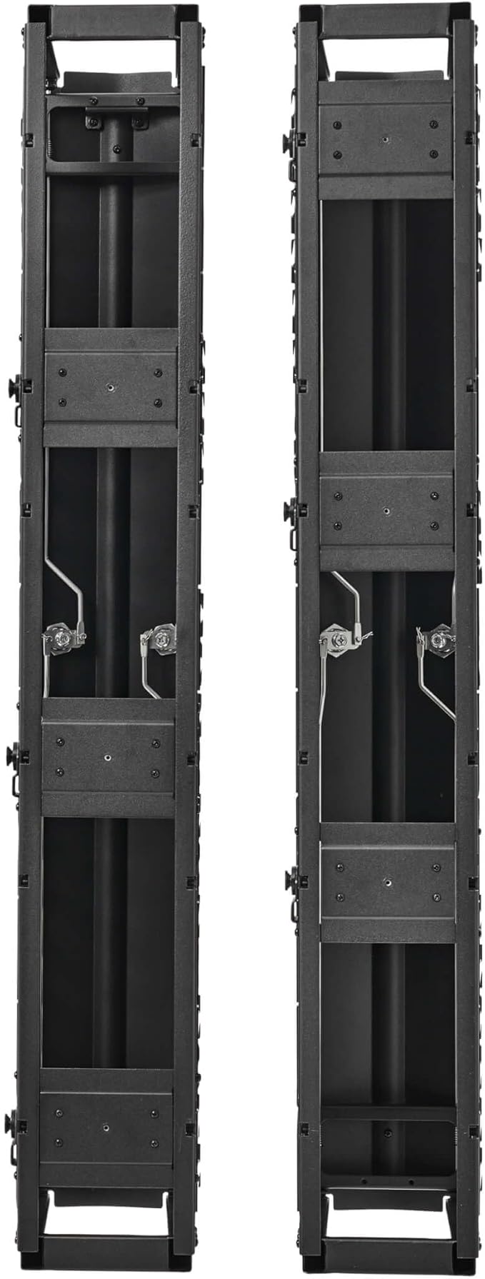 Tripp Lite Vertical Cable Manager, High-Capacity Deep Double Finger Duct, Front-Facing Cover, Two 3.5 feet Tall Sections, 6 inch Wide x 11.4 inch Depth, Black, 5-Year Warranty (SRCABLEVRT6HD)