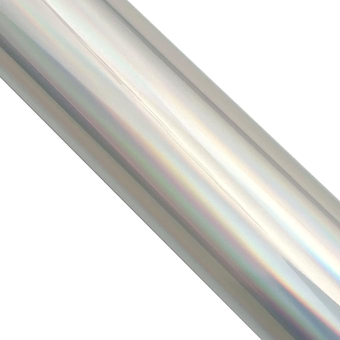 Coolprints Foil for Laminator and Laser Printer, Foil for Toner, Special Colors, Roll of 12.6 Inches x 32.8 Feet (Holographic Silver)