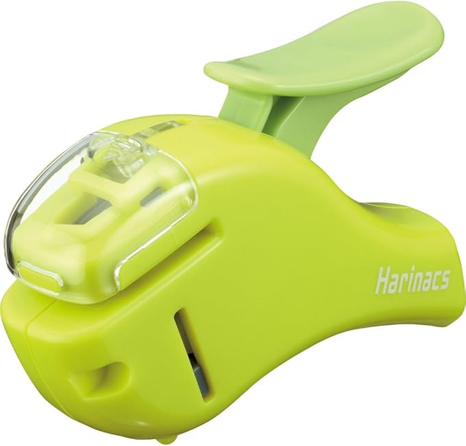 Kokuyo Stapleless Stapler, Harinacs Handheld Staple-Free, Up to 5 Sheets No Staple Binding, Portable Holeless Compact Alpha, Green, Japan Import (SLN-MSH305G)