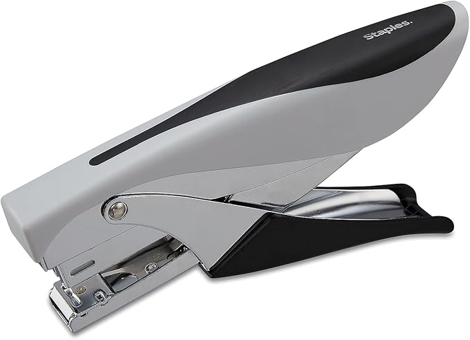 Staples Deluxe Plier Stapler, 20‑Sheet Capacity, Black/Gray, 3‑Pack – Handheld Office Staplers