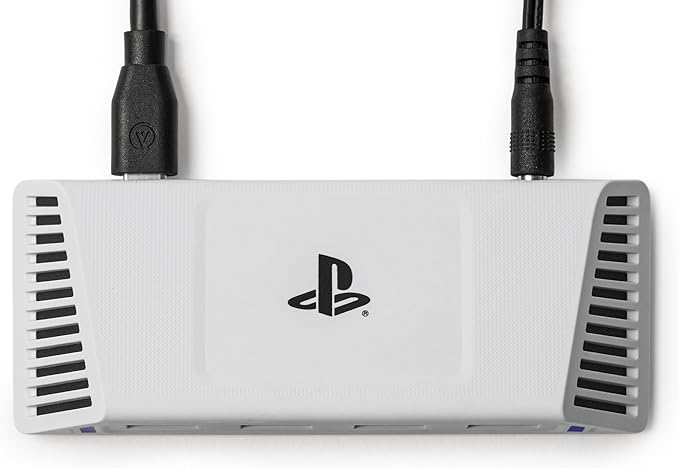 PowerA 4-Port USB 5Gbps Hub for PlayStation®5, USB 3.2, AC Powered, Weighted Base, Officially Licensed