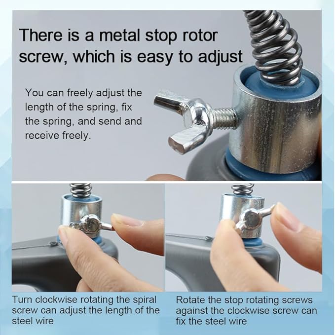 Drain Clog Remover (5pcs)＆Drain Auger 16 FT (1pcs)＆Drain Snake Hair Remover (1pcs),Toilet Plumbing Snake Set for Toilet Sewer Shower Kitchen Bathroom Tub Clogged Drains Opener Cleaning Tool