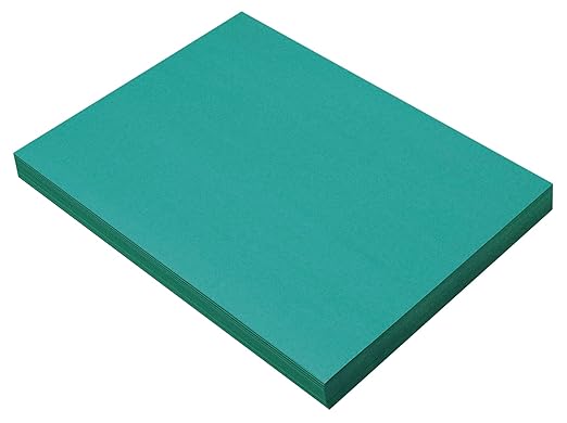 Prang (Formerly SunWorks) Construction Paper, Turquoise, 9" x 12", 100 Sheets