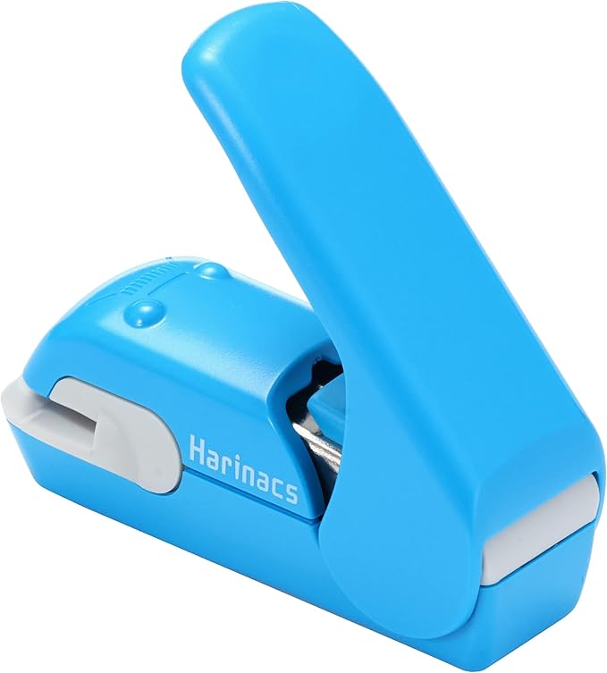 Kokuyo Stapleless Stapler, Harinacs Desktop & Handheld Staple-Free, Up to 5 Sheets No Staple Binding, Portable Compact Holeless Stapler, Blue, Japan Import (SLN-MPH105B)