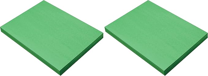 Prang (Formerly SunWorks) Construction Paper, Holiday Green, 9" x 12", 100 Sheets (Pack of 2)