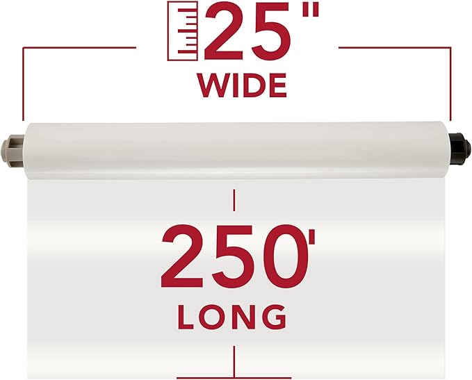 GBC Thermal Laminating Film, Rolls, Ultima 65 EZLoad, Nap I, 3 mil, 25" x 250', 2-Pack (3000024EZ)
