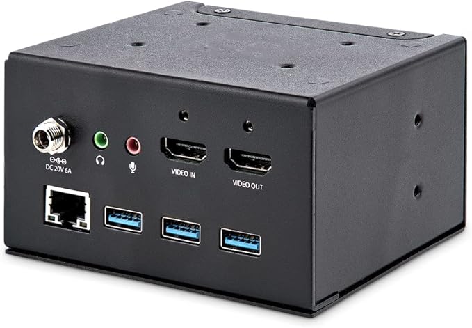 StarTech.com 4K USB-C or USB-A Docking Station Module for Conference Table Connectivity Box - 4K HDMI - 60W USB-C Power Delivery, 4X USB, RJ45 (MOD4DOCKACPD)