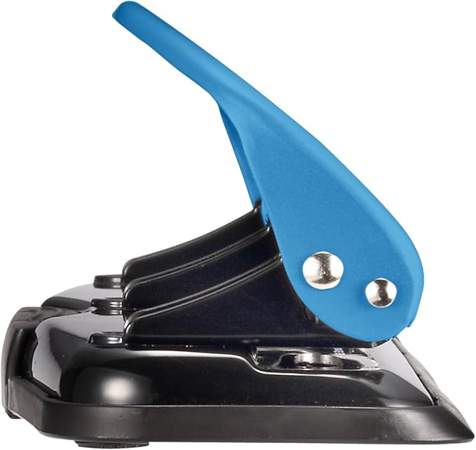 Bostitch Office EZ Squeeze™ Reduced Effort 3-Hole Punch, 12 Sheets, Blue (2103)