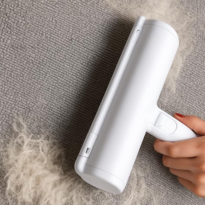 Portable Pet Hair & Lint Remover – Multi-Surface Reusable Lint Roller for Cats & Dogs, Works on Furniture, Carpets, Bedding & Clothes (Blue)