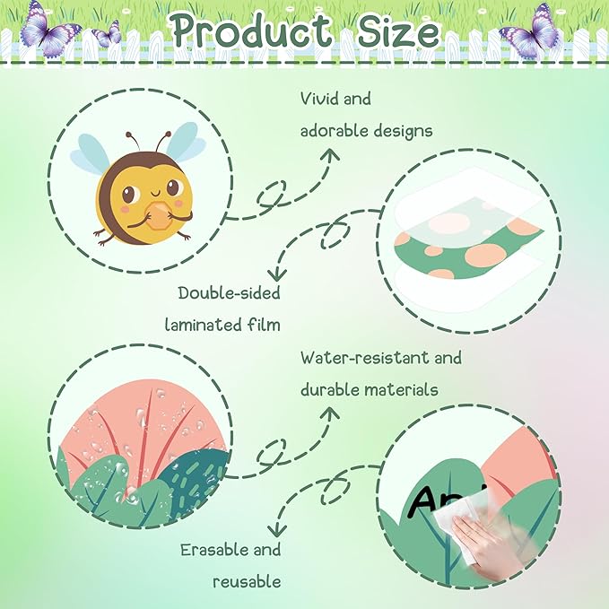 Spring Bulletin Board Set Spring Flower Classroom Decoration Plant Kindness Bulletin Board Decoration Flower Bee Cutouts for School Office Chalkboard Wall Door Decor Supplies
