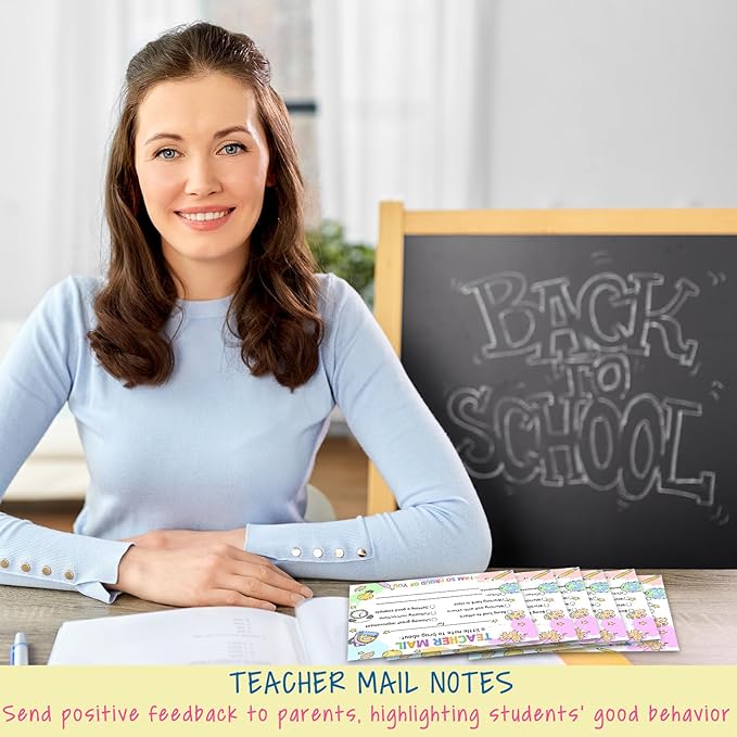 50PCS Teacher Mail Notices to Parents, Teacher Classroom Supplies, Mailing Letters, Positive Notices from Teachers to Parents
