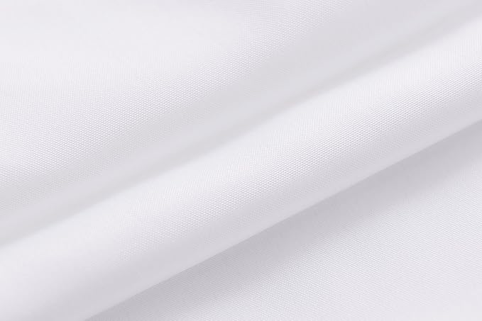 N&Y HOME Fabric Shower Curtain Liner Solid White with Magnets, Hotel Quality, Machine Washable, 70 x 72 inches for Bathroom