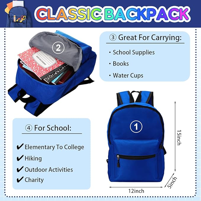 79 Pcs Christmas Gift Box for K-5 Elementary Middle Kit Bundle Bulk Essential for Operation Charity Xmas Gift(Navy Blue)