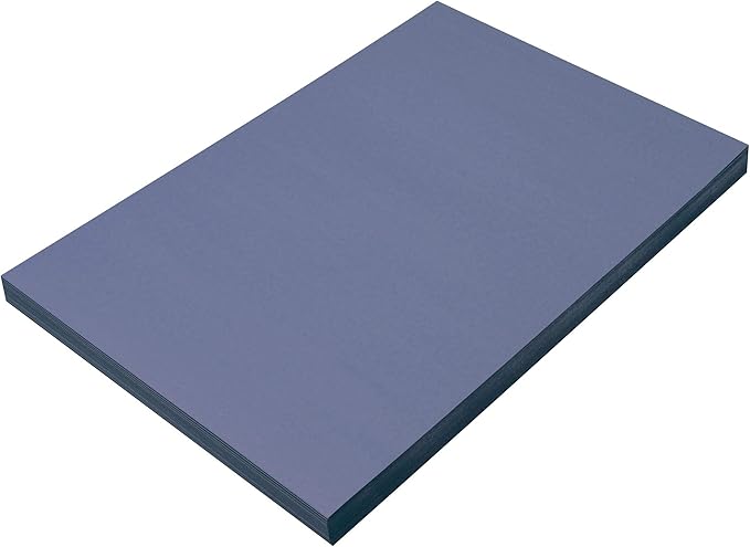 Prang (Formerly SunWorks) Construction Paper, Bright Blue, 12" x 18", 100 Sheets