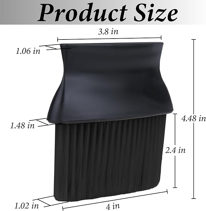 Car Interior Brush, Automotive Interior Dusting Brush, Car Interior Cleaning Brush, Bristles Detailing Brush Dusting for Car Interior, Dashboard, Air Conditioner Vents, Leather, Computer (Black)
