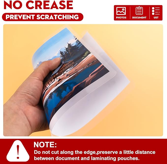 CAREGY Thermal Laminating Pouches, 500 Pack 3 Mil, 9 x 11.5 Inches Laminating Sheets Paper for Laminator, Clear, Letter Size, Office and School Supplies