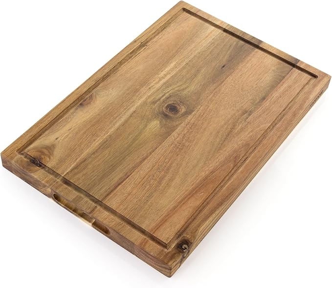 Kenmore Archer Wood Cutting Board, 18x12-inch, Acacia