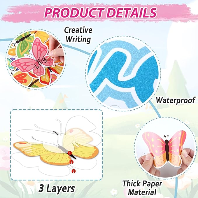 Reading Bulletin Board Decorations Set Classroom Spring Butterfly Bulletin Board Borders Cutouts Decor Reading Gives Your Imagination Wings School Bulletins Boards Craft Home Wall(Read)