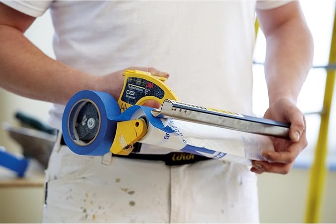 3M Hand Masker M3000 Tape Dispenser, Film & Tape, Applies Painter's Tape to Masking Film or Paper in One Continuous Application, Compact & Lightweight Design, Saves Time When Preparing For Painting