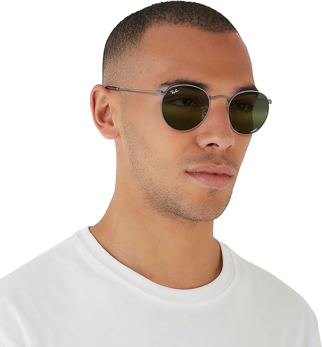 Ray-Ban Unisex Rb3447 Round Metal Round Sunglasses