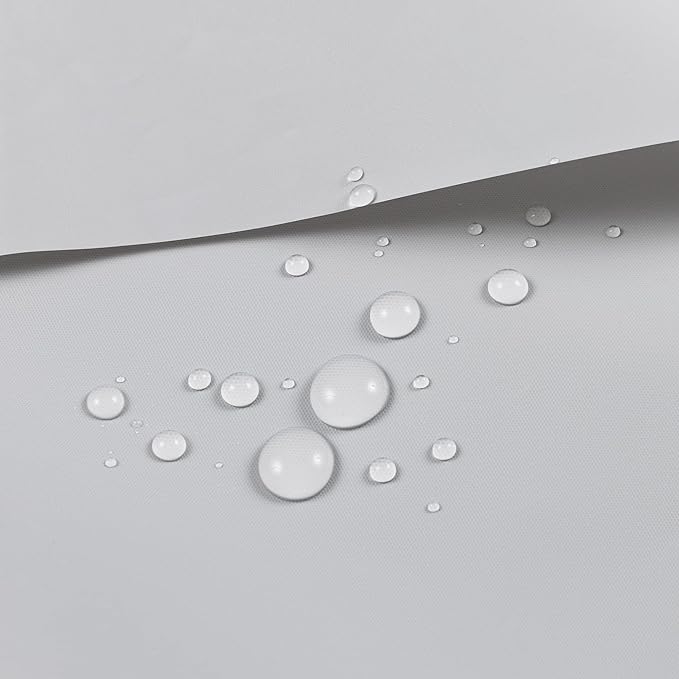 Barossa Design Extra Long Shower Curtain Liner with 3 Magnets - 72" x 84" XL, Waterproof PEVA Lightweight Shower Liner for Bathroom, PVC Free, Metal Grommets - Silver Gray, 72x84