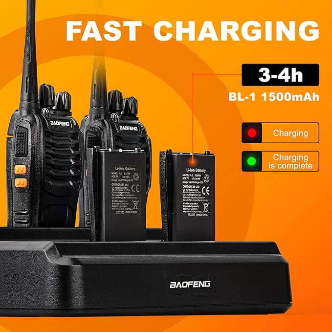 BAOFENG BF-888S Six Way Charger Multi-Unit Charger Station for BF-888S H-777 BF-88ST Walkie Talkies and Batteries
