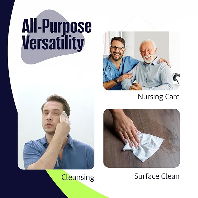 Adult Wipes for Elderly 1 Pack - Hospital Grade Extra Large Extra Thick Disposable Washcloths for Adult No-Rinse Bathing & Shower Alternative - Fragrance-Free XXL