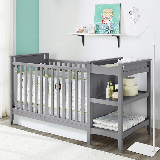 iTODOS Baby Monitor Floor Stand Holder Mount Compatible with Infant Optics DXR-8 Pro,Nanit Pro & Flex Stand,VTech VM819/VM901,HelloBaby HB6550/6560,Owlet,Momcozy,eufy,Motorola and 1/4 Threaded Camera