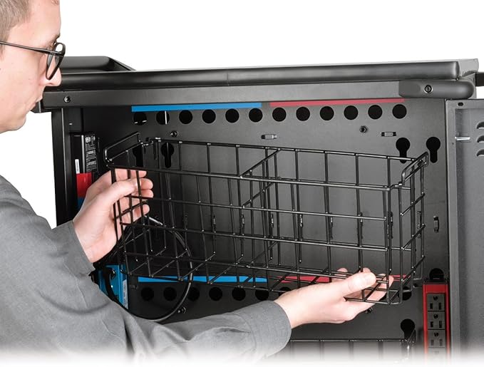 Tripp Lite 36-Port AC Charging Cart Storage Station for Chromebooks, Laptops, & Tablets - Hourly Timer alternates Charging Zones to Help Prevent overloads, 2-Year Warranty (CSC36AC)