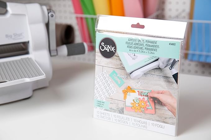 Sizzix Adhesive Sheets, 6 by 6-Inch, 10/Pack