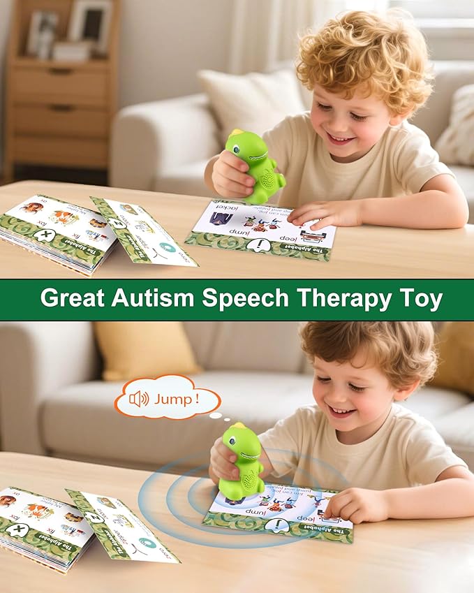 Phonics Learning Toy for Preschoolers – Phonics Flash Cards with Talking Pen, Speech Therapy & Autism Sensory Toy, Learn to Read Educational Gift for Boys & Girls,Kindergarten Learning Activities