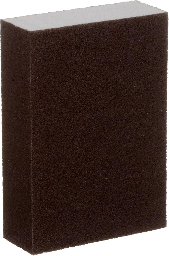 3M Sanding Sponge Block, 6-Pack, Extra Fine Grits, 3-3/4 in x 2-5/8 in, Designed For Sanding Wood, Paint, Metal, Plastic or Drywall, Features 3M Abrasive, Made with Durable Flexible Foam (CP000-6P-CC)