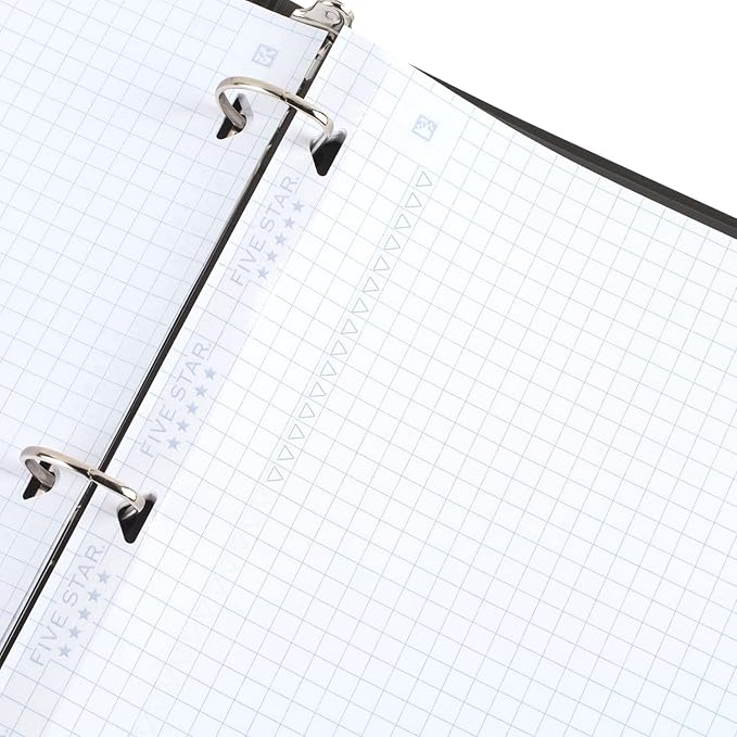 Five Star Loose Leaf Graph Paper, Reinforced Filler Paper, Fights Ink Bleed, 8.5 x 11, 80 Sheets (Pack of 2), White