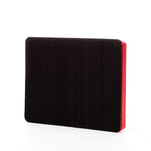 Cubitron Hookit Pad 20433, 3 in x 4 in x 1/2 in Red Foam 3" x 4" (Pack of 1)