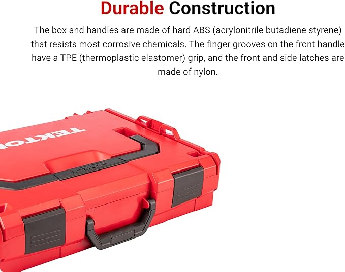 TEKTON 6-Drawer Rolling Stack with Tool Box (L-BOXX 2) and Parts Trays | OLB99201