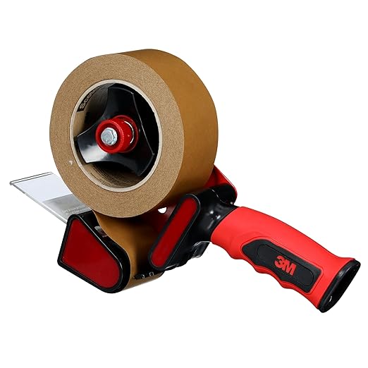 3M Scotch Performance Paper Box Sealing Tape 570, Brown, 2.8 x 55 yd (72 mm x 50 m), 1 Roll, Recycle-Compatible, Great for Packaging, Shipping, and Moving