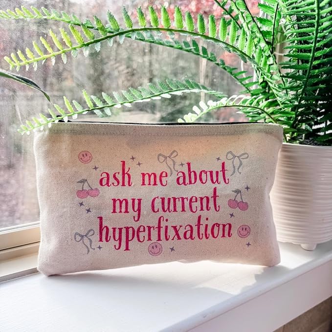 Moonlight Makers Funny Office Supplies Gift Set - ADHD Girlie Pen Set, I Made A List Notepad, Hyperfixation Zipper Pouch - Cute Stationery Sets for Women, Funny Gifts for Friends and Coworkers
