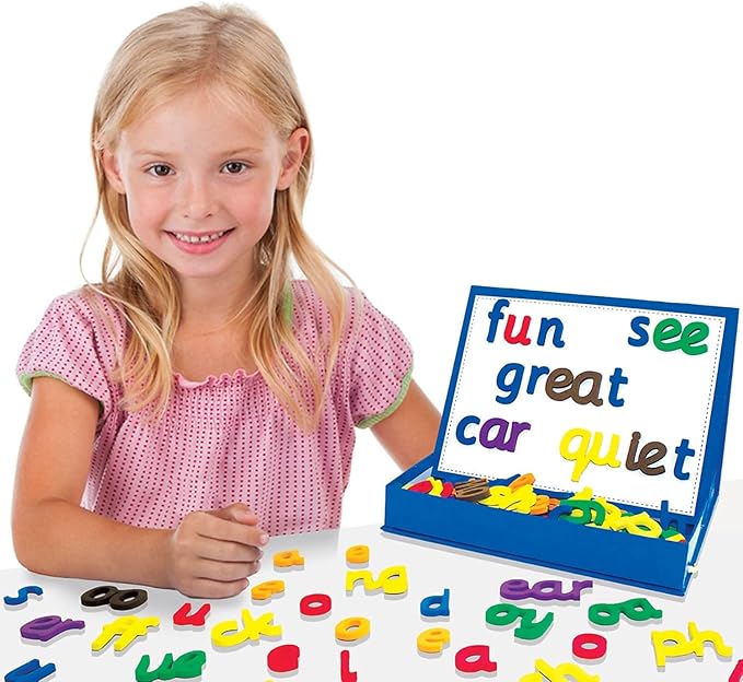 Junior Learning Rainbow Phonics - Magnetic Letters, Multi, Model:JL194,White,1.8 H x 10.2 L x 8 W